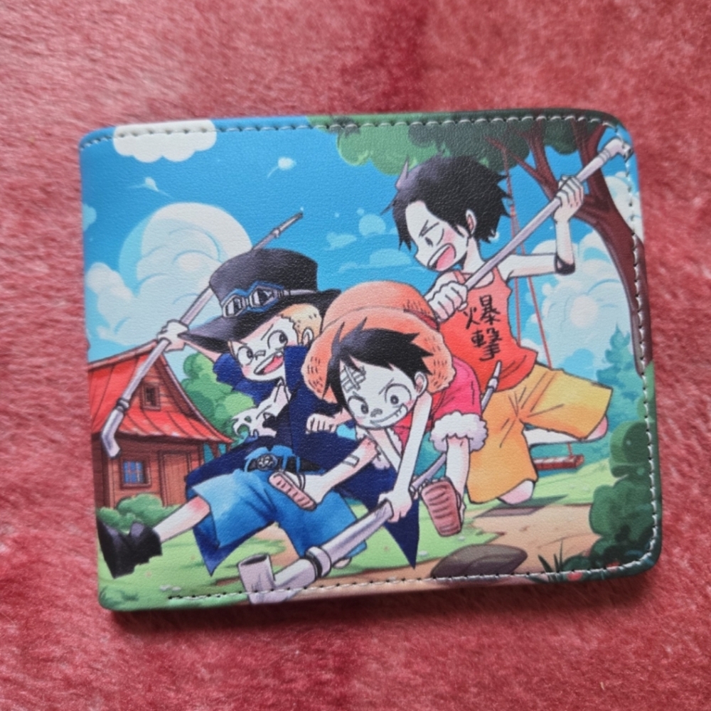 New One Piece Anime Manga Leather Wallet